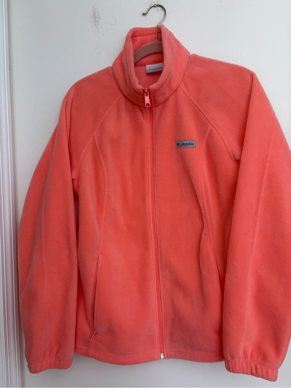 180.Columbia Coral Full-Zip Teddy Fleece Jacket ptp22”L27”